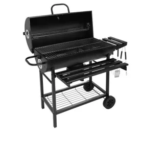   Kerti grillsütő fedéllel, ajándék ponyvával és grillszerszámokkal 108 x 67 x 96 cm