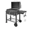 Kerti grillsütő fedéllel, ajándék ponyvával és grillszerszámokkal 114 x 67 x 120 cm