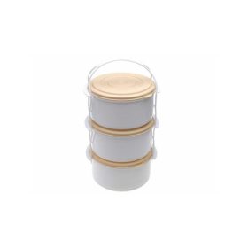 Családi Műanyag ételhordó  3 részes  3 x 2,7L