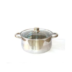 4 literes lábas üveg fedővel