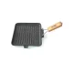 Öntöttvas grill serpenyő 21,5 cm