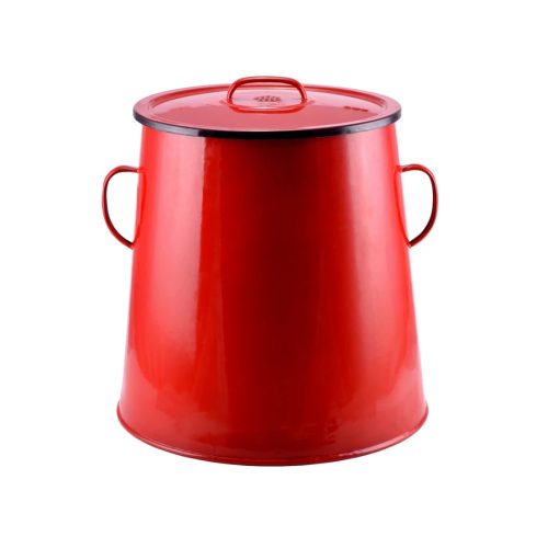 Zománcozott zsírosbödön 30 literes piros