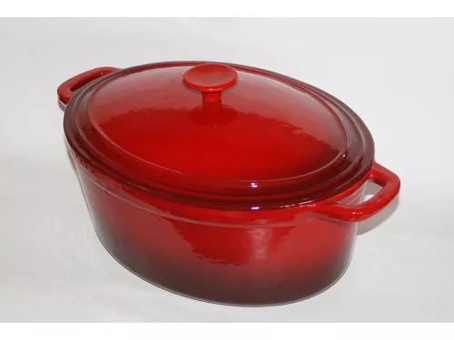 Öntöttvas kacsasütő zománcozott 32cm 6,2 liter