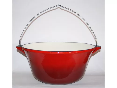 Öntöttvas bogrács zománcozott 10,8 liter