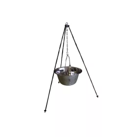   Inox vastagfalú bogrács szett - 10 literes inox vastagfalú bogrács + állvány