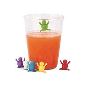 Szilikonos pohár jelző öntapadó 6 db