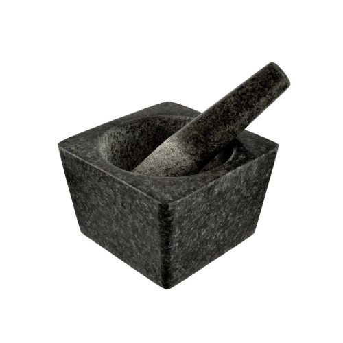 Mozsár szögletes, gránit 13x13x8,5 cm