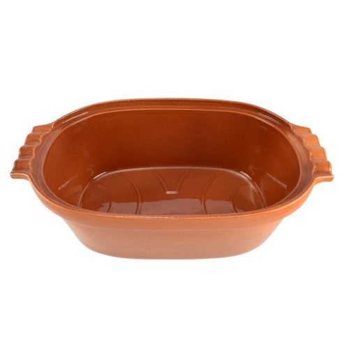 Mázas agyag római tál 5 liter