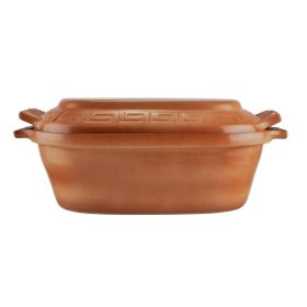 Mázas agyag római tál 6 liter