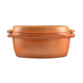 Mázas agyag római tál 4,5 liter