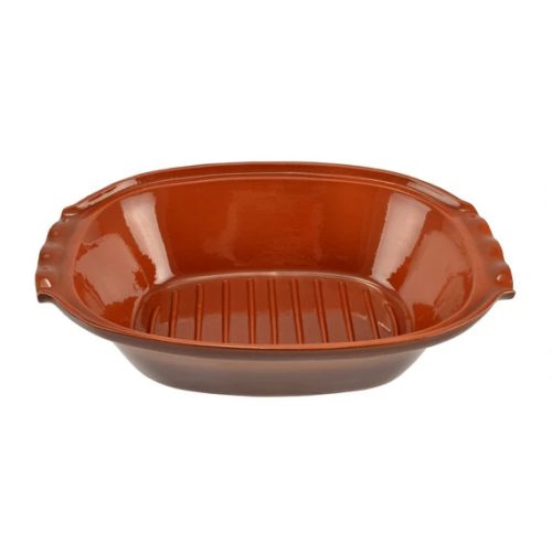 Mázas agyag római tál 4 liter