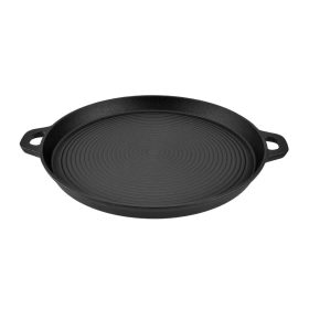 Öntöttvas Grill lap - grill serpenyő kerek 33 cm