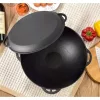 Öntöttvas 3 az 1-ben bogrács / lábas / szeletsütő 32 cm