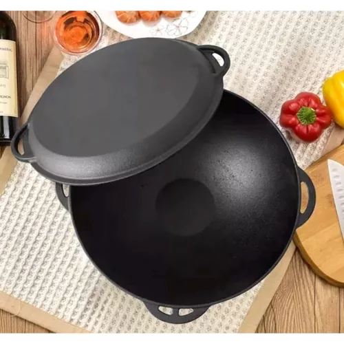 Öntöttvas 3 az 1-ben bogrács / lábas / szeletsütő 32 cm