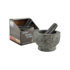 Mozsár + törő gránit  15cm