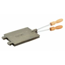 Ostyasütő, sajtos tallérsütő öntöttvas