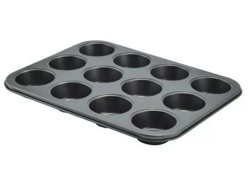 Muffinsütő tapadásmentes bevonattal 12 db-hoz