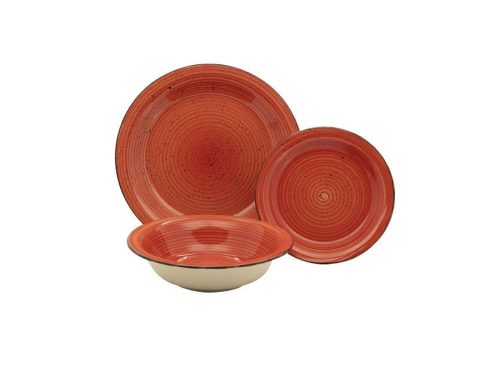 Casa Collection Harvest 18 részes kerámia étkészlet Rosso