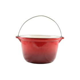 Zománcozott öntöttvas bogrács 5 literes piros
