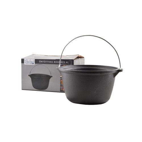 Öntöttvas bogrács 4 literes
