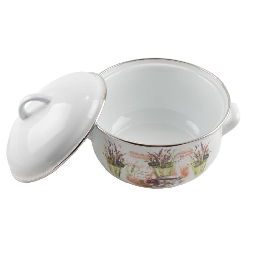 Levendula Zománcozott lábas 2,4 liter 18 cm+fedő