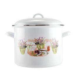 Levendula Zománcozott fazék 2 liter 16 cm+fedő