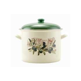 Zománcozott fazék fedővel 16 cm 2L "Oliva"