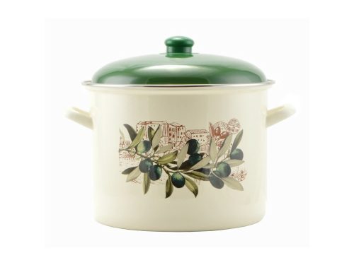 Zománcozott fazék fedővel 24 cm 8,6L "Oliva"