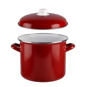Bordó zománcozott fazék fedővel 18 cm 4 liter