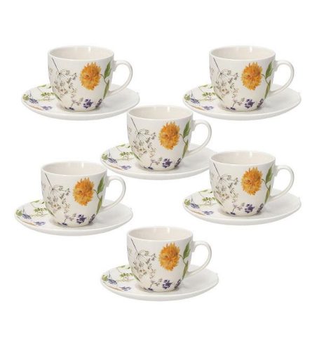 Tognana Audrey IRIS porcelán teás készlet 20cl 6db
