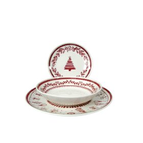   Tognana Magia Madison porcelán étkészlet 18 db (piros dekor)