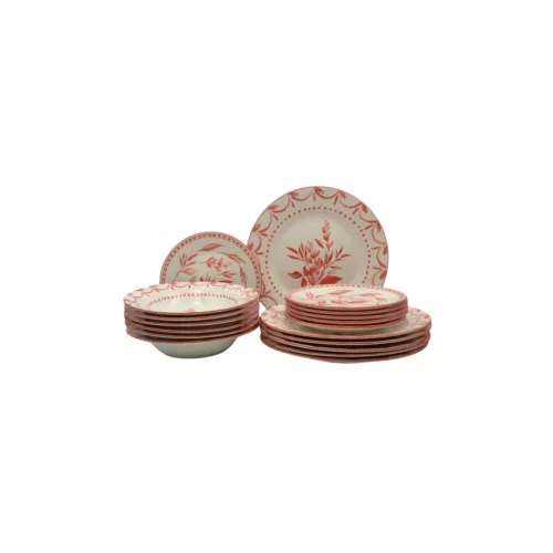 Tognana Olimpia NEW CORAL LOIRA porcelán étkészlet 18 db