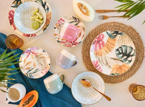 Tognana TROPICAL ROSE MADISON porcelán étkészlet 18 db