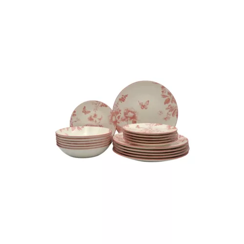 Tognana Moon Vie En Rose porcelán étkészlet 18 részes