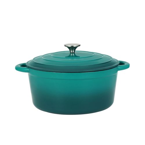 Perfect Home Zománcozott öntöttvas lábas 28,5 cm, 6L türkiz