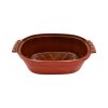 Terracotta agyag római tál piros 6 liter