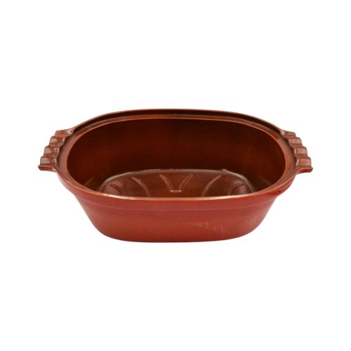 Terracotta agyag római tál piros 6 liter