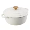 Zománcozott öntöttvas lábas 24 cm, 3,6L fehér