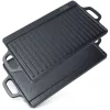 Kétoldalas öntöttvas grill-lap 45,5 x 22,5 cm
