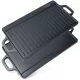 Kétoldalas öntöttvas grill-lap 45,5 x 22,5 cm