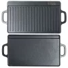 Kétoldalas öntöttvas grill-lap 45,5 x 22,5 cm