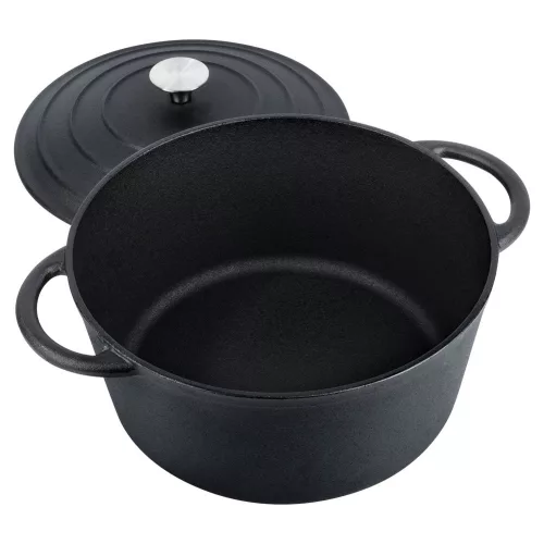 Öntöttvas fazék fedővel 26 cm 5 l