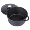 Öntöttvas fazék fedővel 24 cm 3,9 l