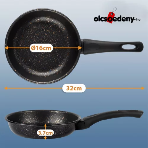 Tapadásmentes serpenyő gránit bevonattal 16 cm