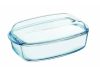 PYREX Slow cook szögl.sütőtál+fedő 6,7l (4,4l+2,3l) 36x22 cm