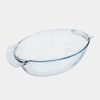 Pyrex Slow Cook ovális üveg kacsasütő tepsi fedővel 38 x 23 cm 5,8 liter (4,4 liter + 1,4 liter)