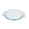Pyrex kerek üveg sütőtál fedővel 32 x 26 cm 5,1 liter (3,7 liter + 1,4 liter)