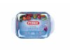 Pyrex Irrestistible Szögletes Jénai sütőtál füllel - tepsi 2 liter 31cm