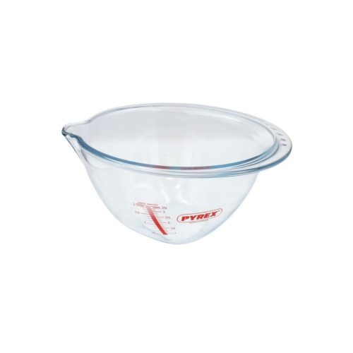 Pyrex Let's Share kerek üveg csőrös mércés keverőtál 29 cm 4 liter