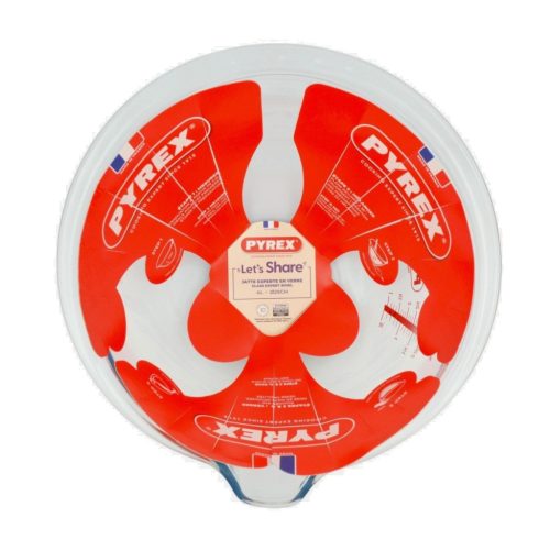 Pyrex Let's Share kerek üveg csőrös mércés keverőtál 29 cm 4 liter